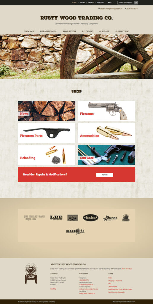 Rusty Wood Trading Co. Home Page